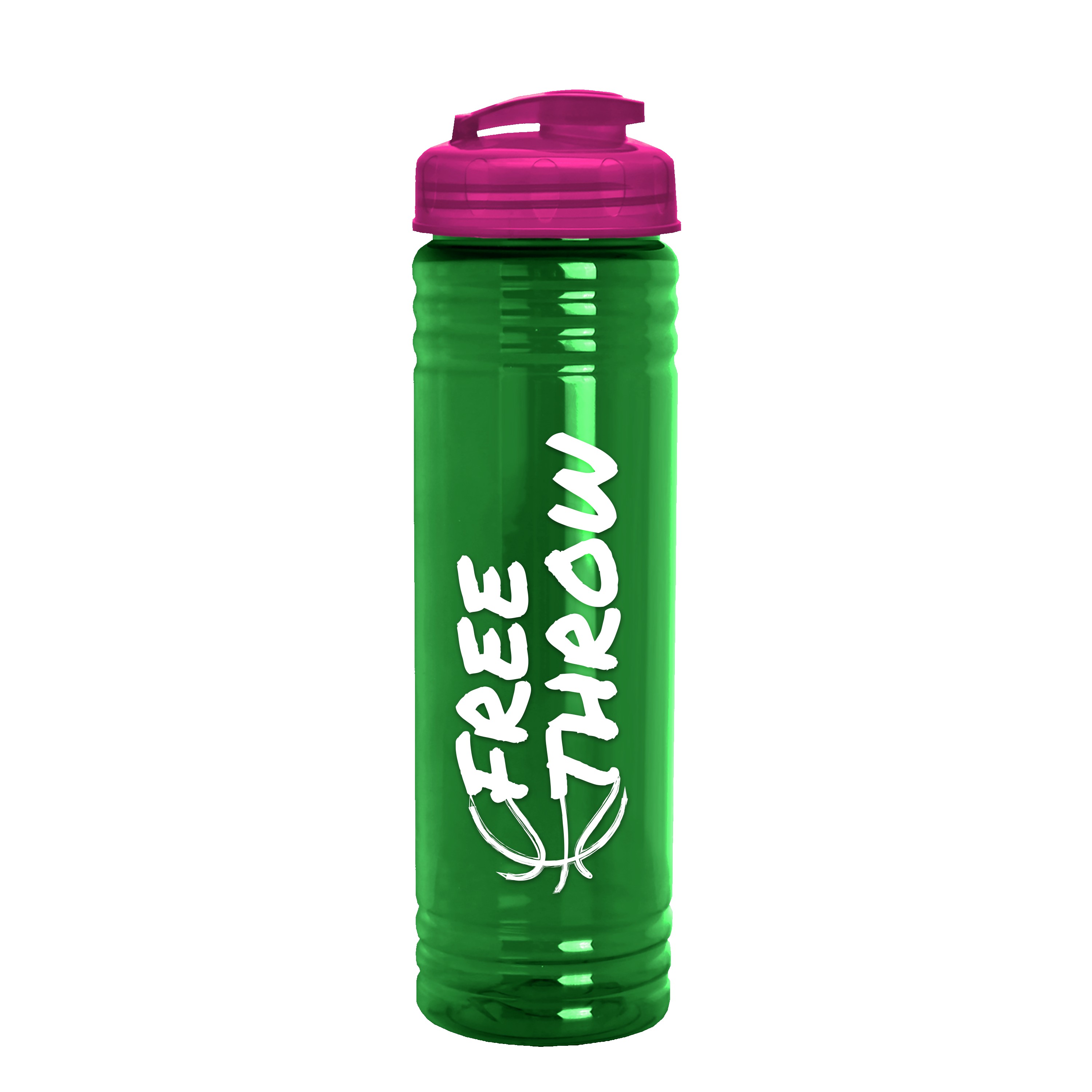 Garyline® Slim Fit RPET Bottle with Flip-Top Lid - 24 oz. 2