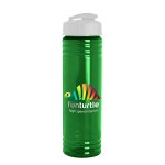 Garyline® Slim Fit RPET Bottle with Flip-Top Lid - 24 oz. - RP24U_translucentgreen_bottle_white_lid_full.png Garyline® Slim Fit RPET Bottle with Flip-Top Lid - 24 oz. - RP24U_translucentgreen_bottle_white_lid_full.png