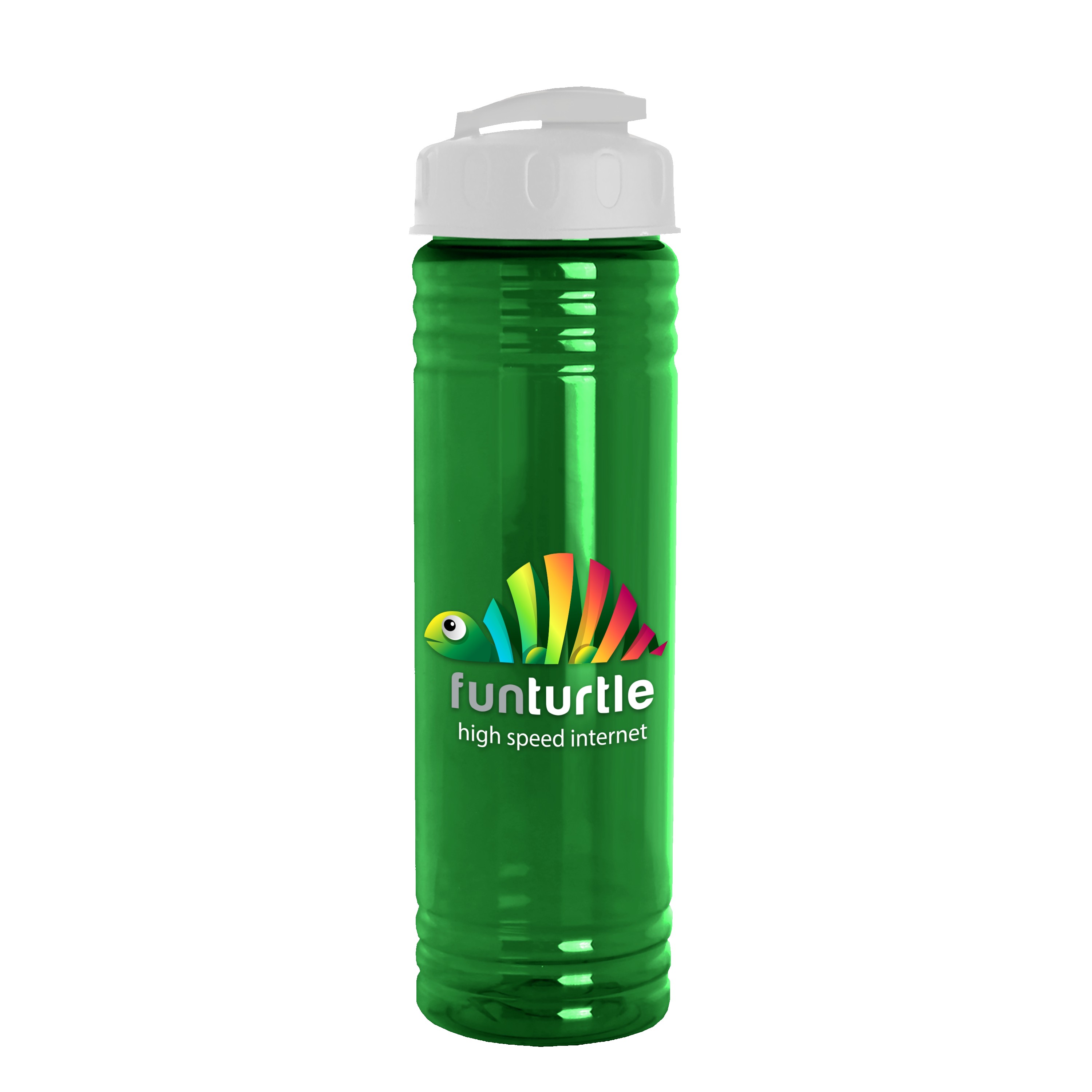 Garyline® Slim Fit RPET Bottle with Flip-Top Lid - 24 oz. 2