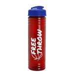 Garyline® Slim Fit RPET Bottle with Flip-Top Lid - 24 oz. - RP24U_translucentred_bottle_royalblue_lid_1c.png Garyline® Slim Fit RPET Bottle with Flip-Top Lid - 24 oz. - RP24U_translucentred_bottle_royalblue_lid_1c.png