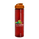 Garyline® Slim Fit RPET Bottle with Flip-Top Lid - 24 oz. - RP24U_translucentred_bottle_translucentorange_lid_full.png Garyline® Slim Fit RPET Bottle with Flip-Top Lid - 24 oz. - RP24U_translucentred_bottle_translucentorange_lid_full.png