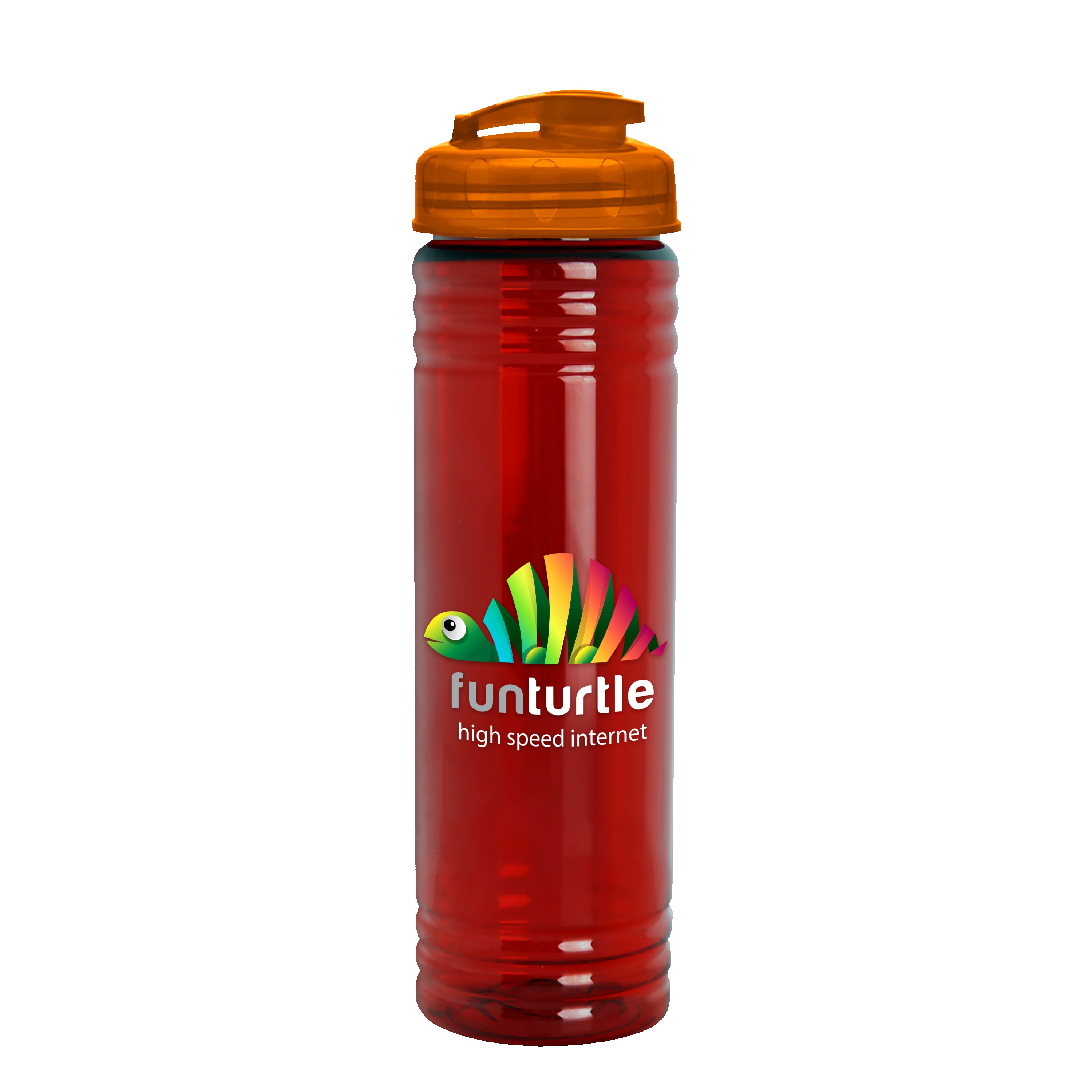 Garyline® Slim Fit RPET Bottle with Flip-Top Lid - 24 oz. 2