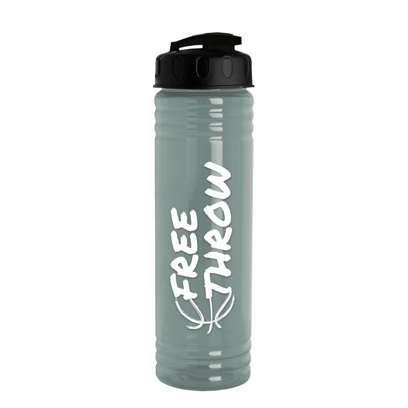 Garyline® Slim Fit RPET Bottle with Flip-Top Lid - 24 oz. 2 Garyline® Slim Fit RPET Bottle with Flip-Top Lid - 24 oz. 2