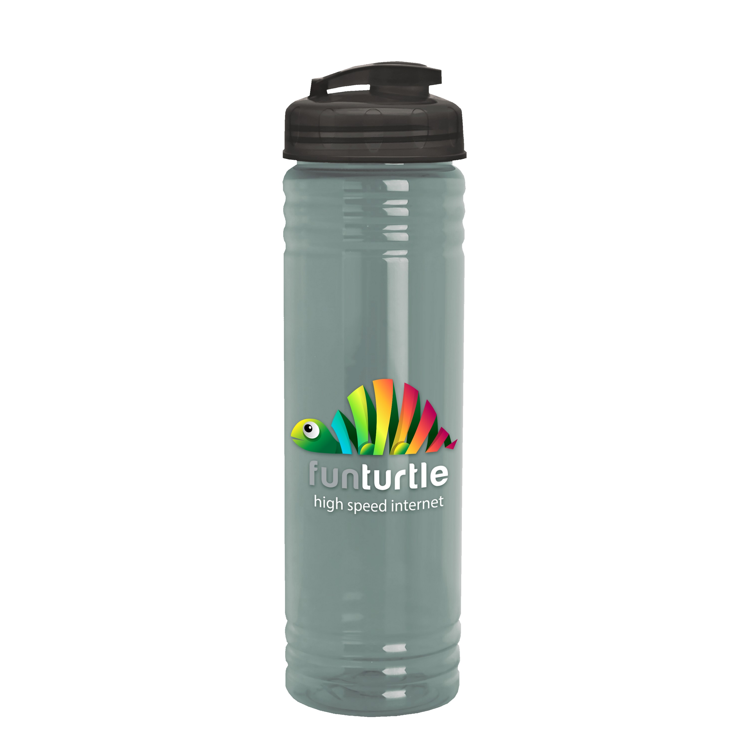 Garyline® Slim Fit RPET Bottle with Flip-Top Lid - 24 oz. 2