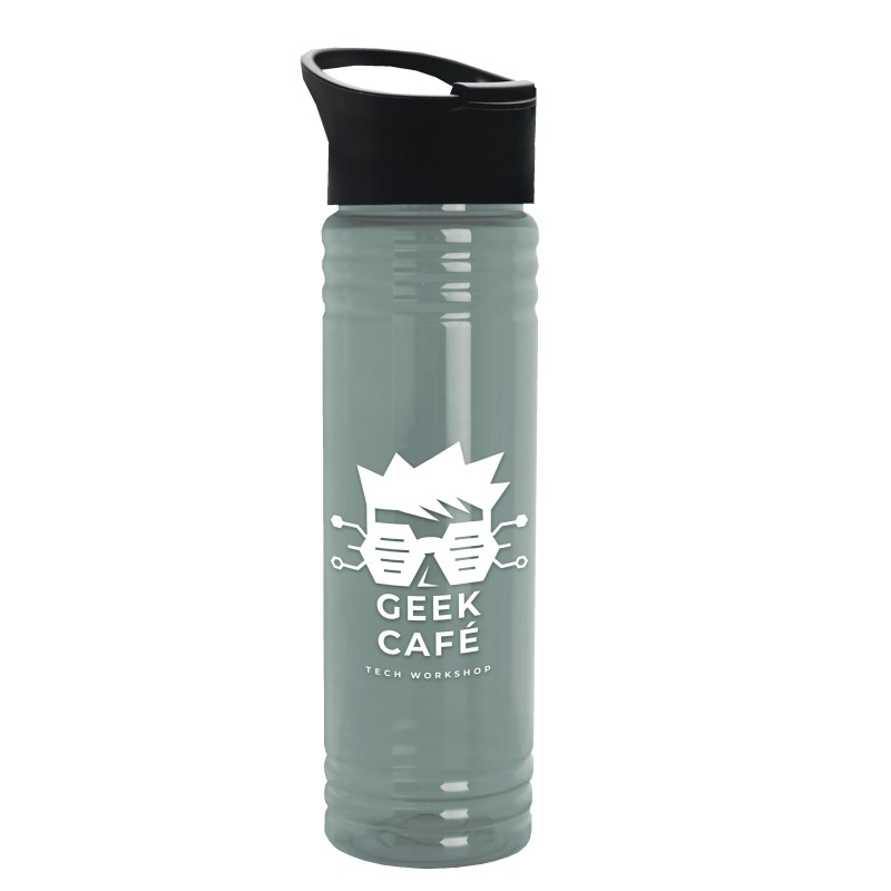 Garyline® Slim Fit RPET Bottle with Pop-Up Lid - 24 oz. 2 Garyline® Slim Fit RPET Bottle with Pop-Up Lid - 24 oz. 2