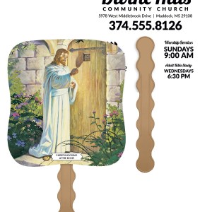 Skinner & Kennedy™ Christ Knocking At The Door - Pictorial Fan 2 Skinner & Kennedy™ Christ Knocking At The Door - Pictorial Fan 2