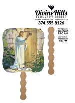 Skinner & Kennedy™ Christ Knocking At The Door - Pictorial Fan 2 Skinner & Kennedy™ Christ Knocking At The Door - Pictorial Fan 2