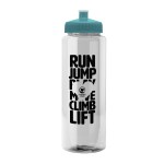Garyline® Guzzler Bottle with Push-Pull Lid - 32 oz. - TB32_clear_bottle_teal_lid_1c.png Garyline® Guzzler Bottle with Push-Pull Lid - 32 oz. - TB32_clear_bottle_teal_lid_1c.png