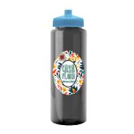Garyline® Guzzler Bottle with Push-Pull Lid - 32 oz. - TB32_smoke_bottle_cyan_lid_full.png Garyline® Guzzler Bottle with Push-Pull Lid - 32 oz. - TB32_smoke_bottle_cyan_lid_full.png