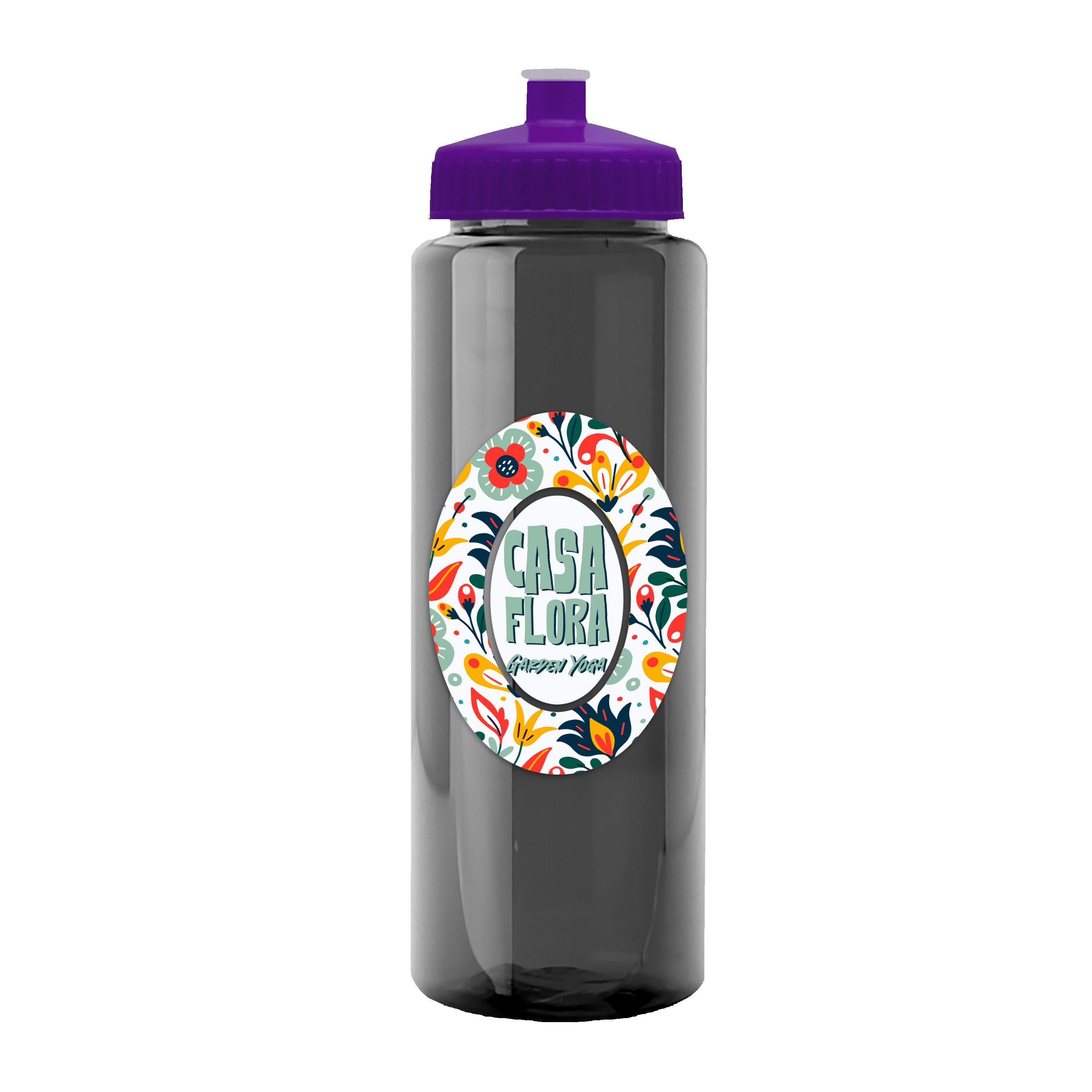 Garyline® Guzzler Bottle with Push-Pull Lid - 32 oz. 2