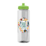 Garyline® Guzzler Bottle with Push-Pull Lid - 32 oz. - TB32_clear_bottle_limegreen_lid_full.png Garyline® Guzzler Bottle with Push-Pull Lid - 32 oz. - TB32_clear_bottle_limegreen_lid_full.png