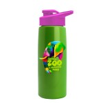 Garyline® Flair Tritan® Metallike Bottle with Drink-Thru Lid - 26 oz. - MXB63D_metalliclimegreen_bottle_hotpink_lid_full.png Garyline® Flair Tritan® Metallike Bottle with Drink-Thru Lid - 26 oz. - MXB63D_metalliclimegreen_bottle_hotpink_lid_full.png