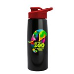 Garyline® Flair Tritan® Metallike Bottle with Drink-Thru Lid - 26 oz. - MXB63D_metallicblack_bottle_red_lid_full.png Garyline® Flair Tritan® Metallike Bottle with Drink-Thru Lid - 26 oz. - MXB63D_metallicblack_bottle_red_lid_full.png