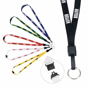 1/2" Breakaway Lanyard with Key Ring 2 1/2" Breakaway Lanyard with Key Ring 2