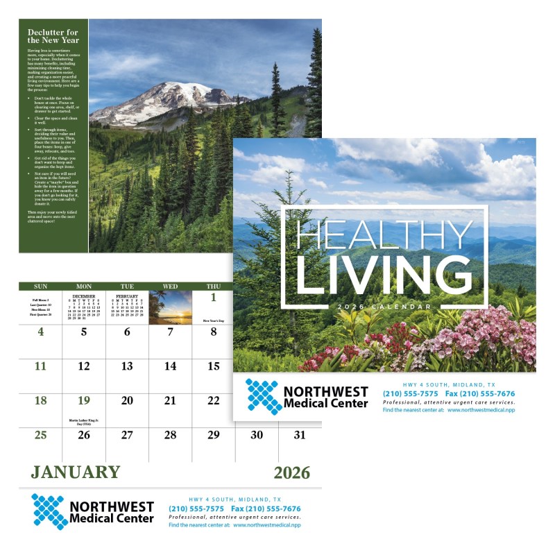 Good Value™ Healthy Living - Stapled Calendar 2 Good Value™ Healthy Living - Stapled Calendar 2