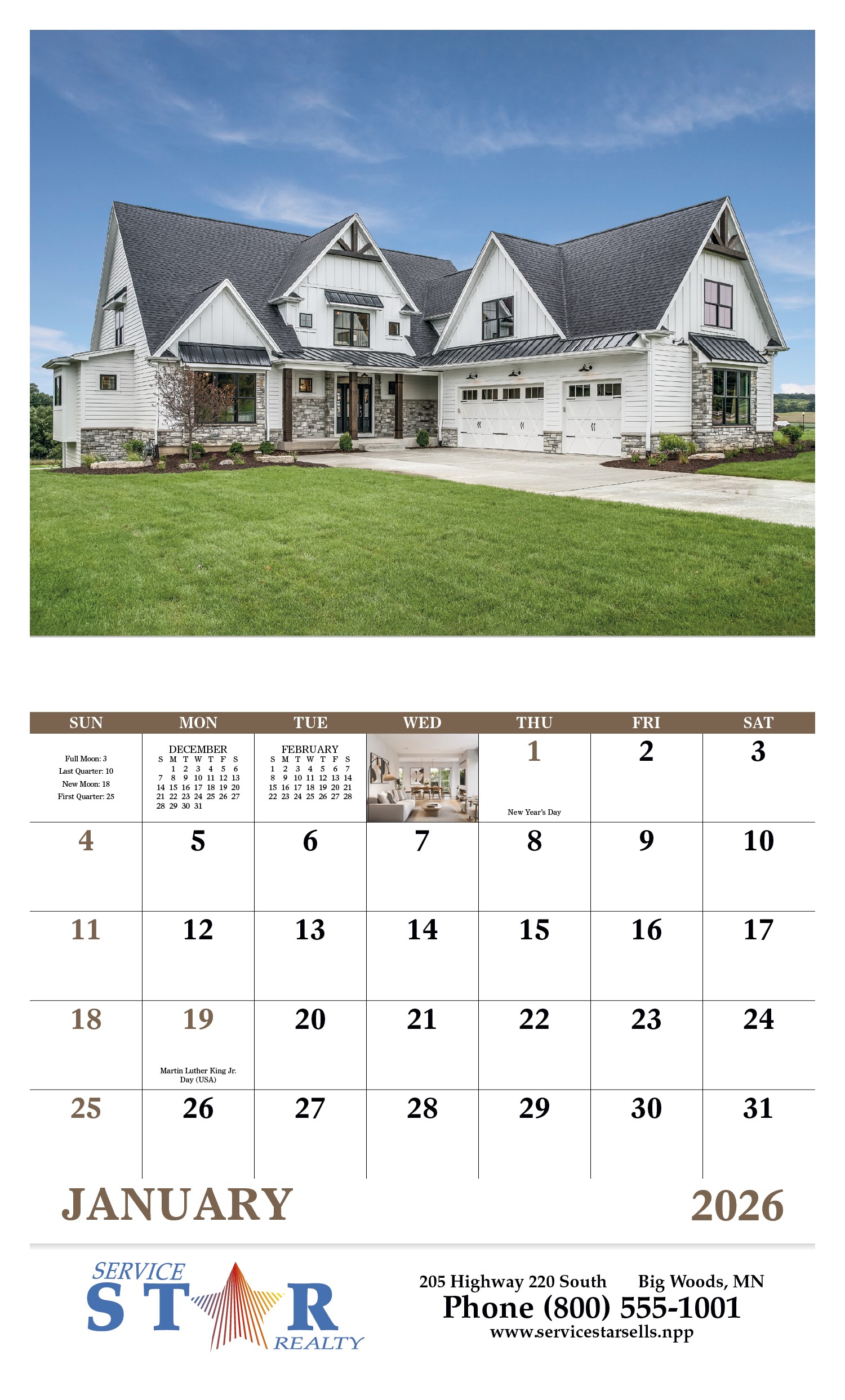Good Value™ Welcome Home - Stapled Calendar 2