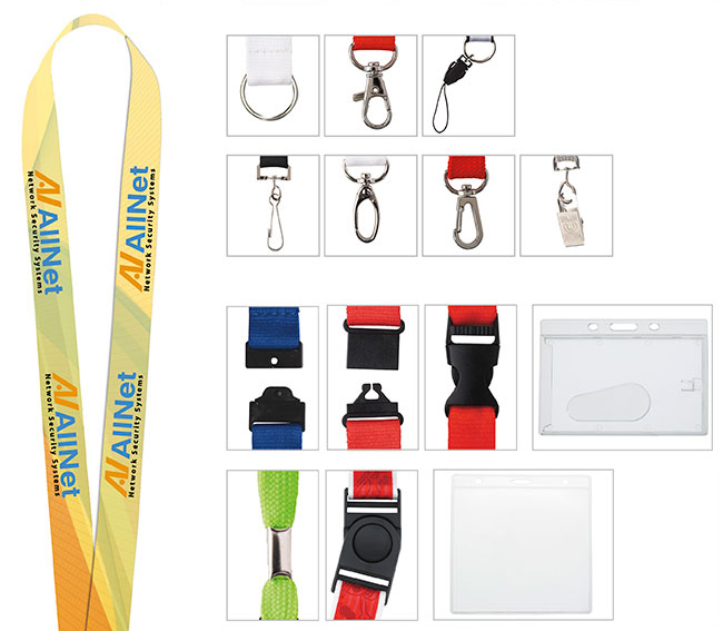 Universal Source® 1" Polyester 4 Color Lanyard 2