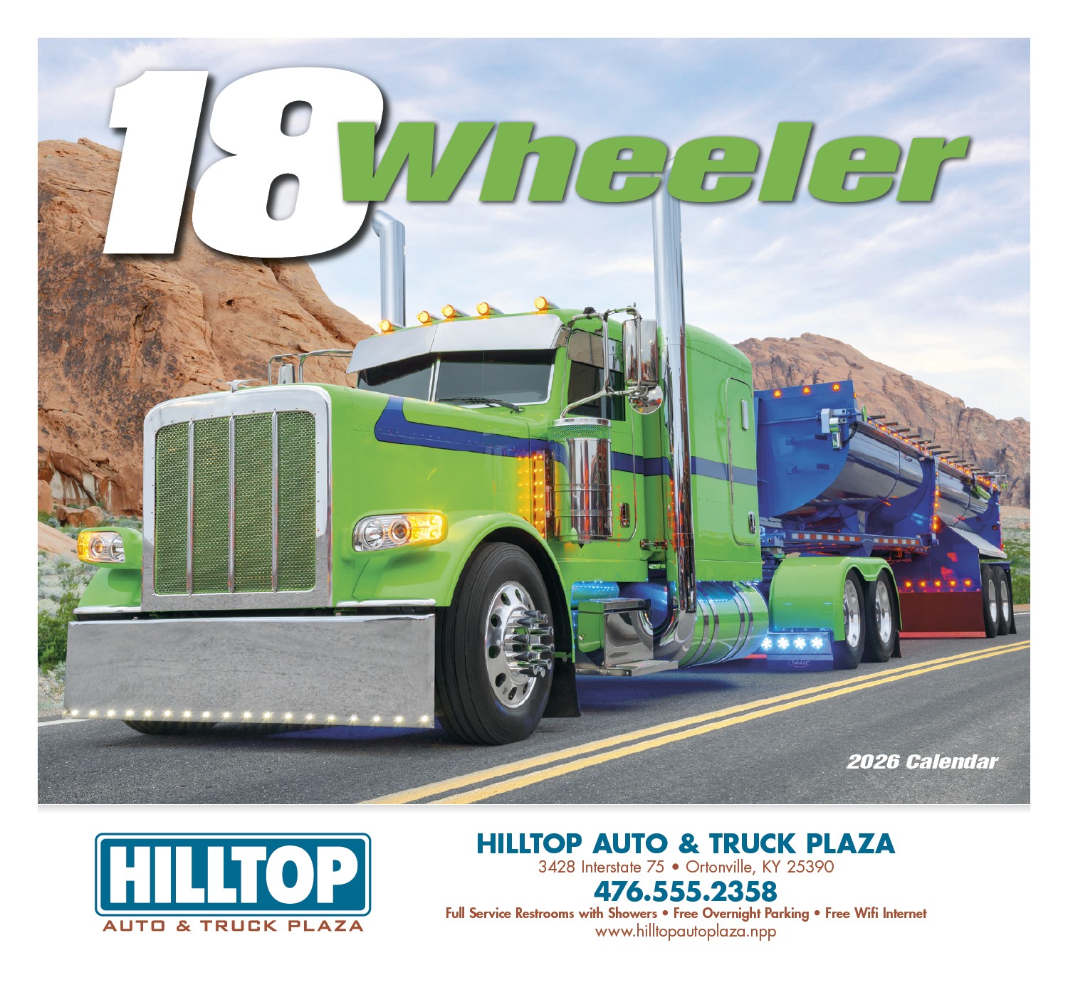 HotLine® Products 18-Wheeler Wall Appointment Calendar - Stapled 2