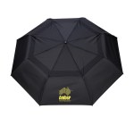 Shed Rain™ WindPro® 54" Vented Auto-Open/Close Jumbo Compact Umbrella - 1770 black opened image Shed Rain™ WindPro® 54" Vented Auto-Open/Close Jumbo Compact Umbrella - 1770 black opened image