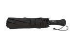 Shed Rain™ WindPro® 54" Vented Auto-Open/Close Jumbo Compact Umbrella - 1770 black closed image Shed Rain™ WindPro® 54" Vented Auto-Open/Close Jumbo Compact Umbrella - 1770 black closed image