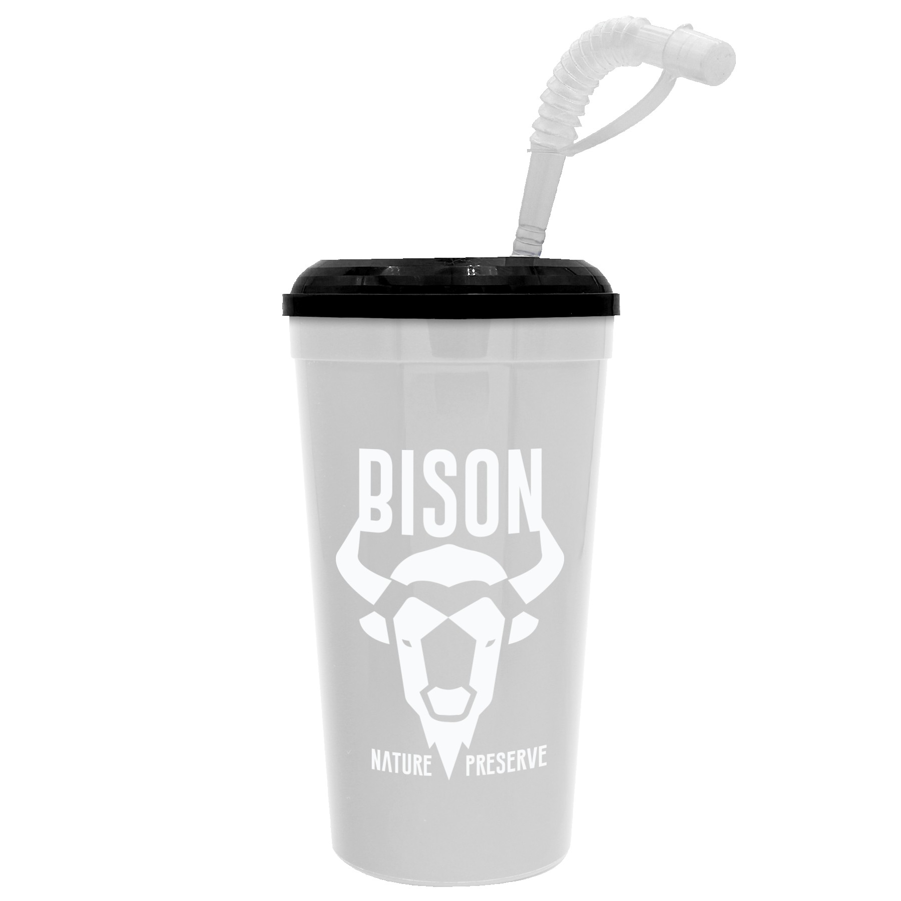 Super Size 32 oz Stadium Cup With Lid and Straw 1
