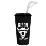 Super Size 32 oz Stadium Cup With Lid and Straw 2 Super Size 32 oz Stadium Cup With Lid and Straw 2