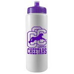 32 Oz. Sports Quart Bottle w/Push Pull Cap (White Or Frost) - White/Violet Purple 32 Oz. Sports Quart Bottle w/Push Pull Cap (White Or Frost) - White/Violet Purple