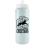 32 Oz. Sports Quart Bottle w/Push Pull Cap (White Or Frost) - Frost/White 32 Oz. Sports Quart Bottle w/Push Pull Cap (White Or Frost) - Frost/White