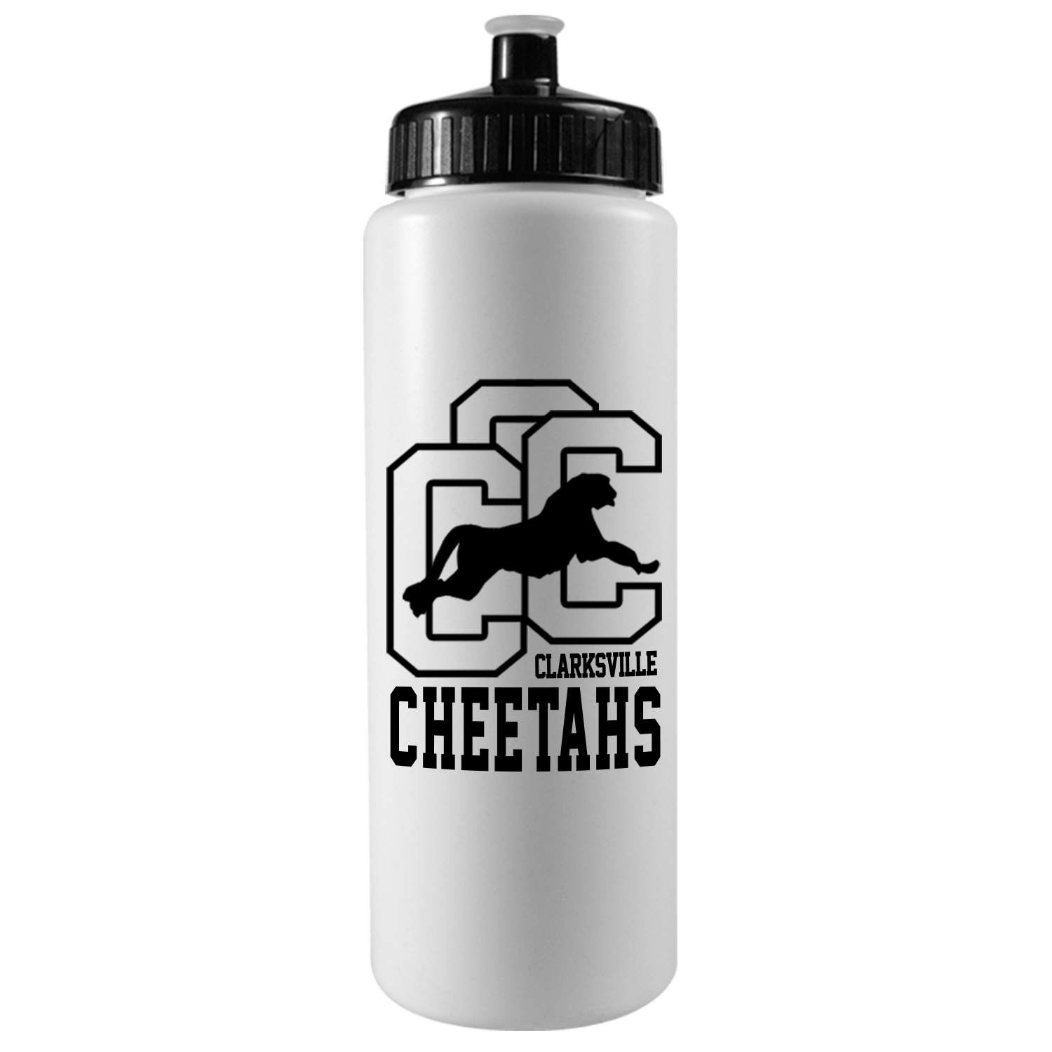 32 Oz. Sports Quart Bottle w/Push Pull Cap (White Or Frost) 1