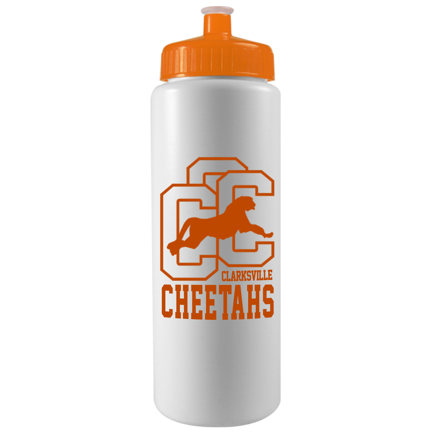 32 Oz. Sports Quart Bottle w/Push Pull Cap (White Or Frost) 1