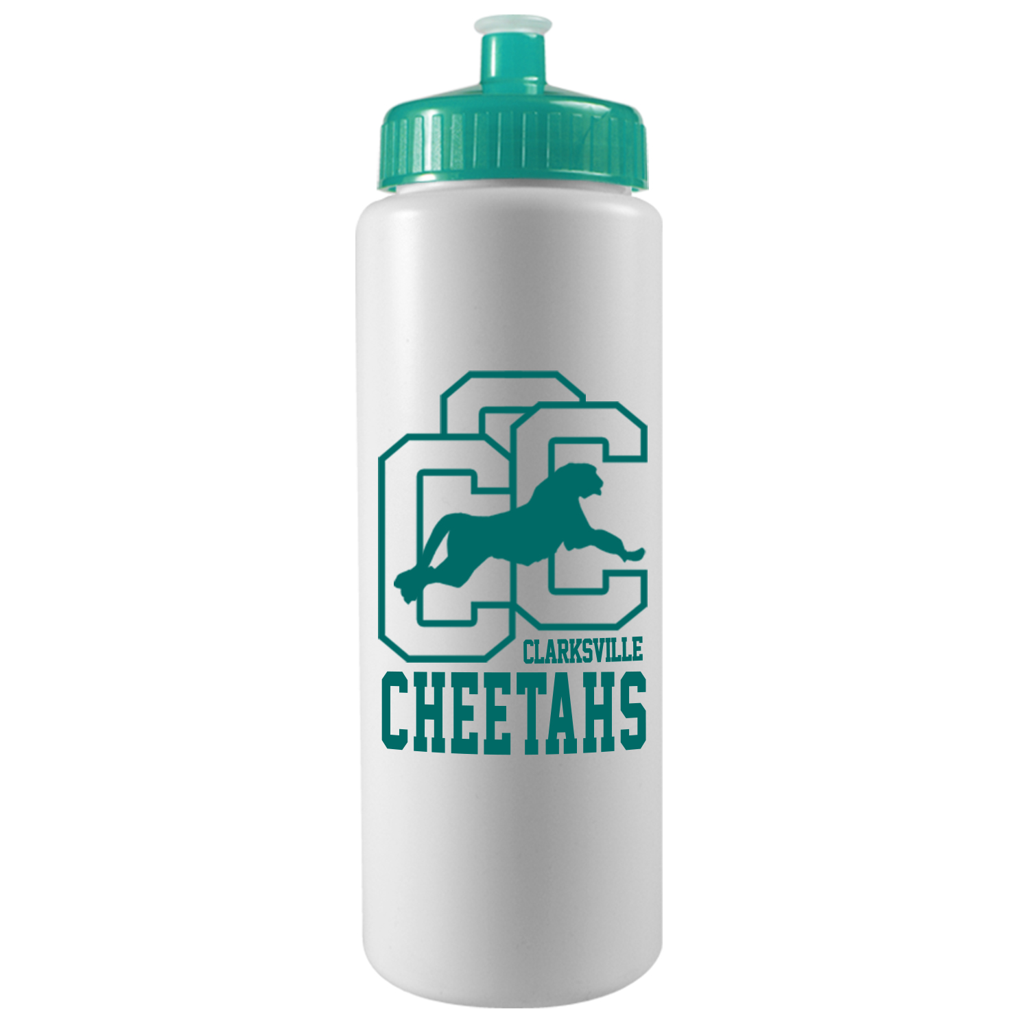 32 Oz. Sports Quart Bottle w/Push Pull Cap (White Or Frost) 1