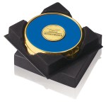 JAFFA® Two Coasters in Deluxe Black Flocked Gift Box - 25086 royal image JAFFA® Two Coasters in Deluxe Black Flocked Gift Box - 25086 royal image