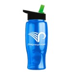 Garyline® Poly+ Bottle with Flip-Straw Lid - 27 oz. - TB27H_translucentblue_bottle_blackwithgreen_lid_1c.png Garyline® Poly+ Bottle with Flip-Straw Lid - 27 oz. - TB27H_translucentblue_bottle_blackwithgreen_lid_1c.png