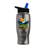 Garyline® Poly+ Bottle with Flip-Straw Lid - 27 oz. - TB27H_smoke_bottle_blackwithblue_lid_full.png Garyline® Poly+ Bottle with Flip-Straw Lid - 27 oz. - TB27H_smoke_bottle_blackwithblue_lid_full.png