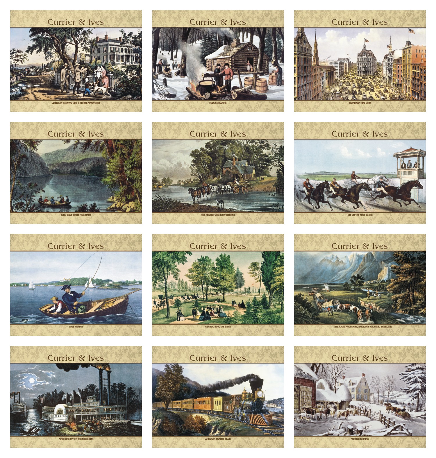 Good Value™ Currier & Ives - Spiral Calendar 2