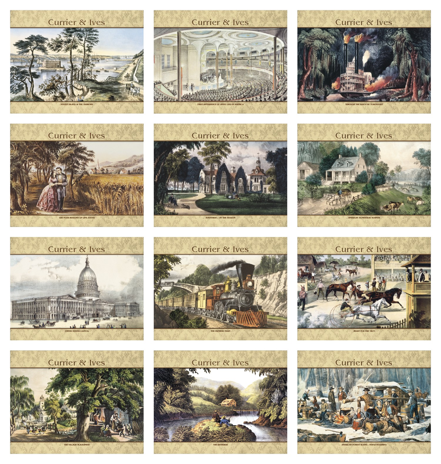Good Value™ Currier & Ives - Spiral Calendar 2