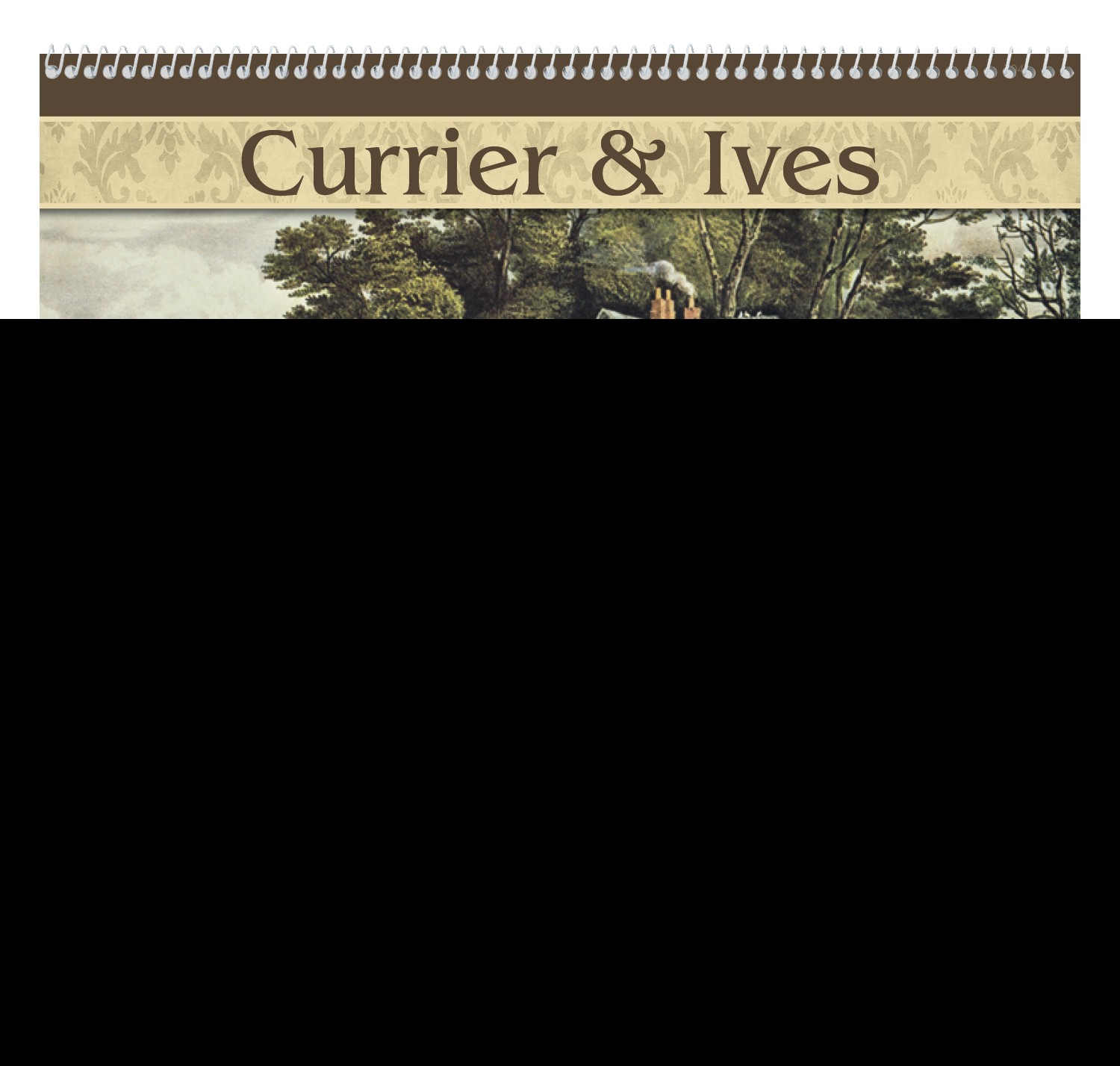 Good Value™ Currier & Ives - Spiral Calendar 2