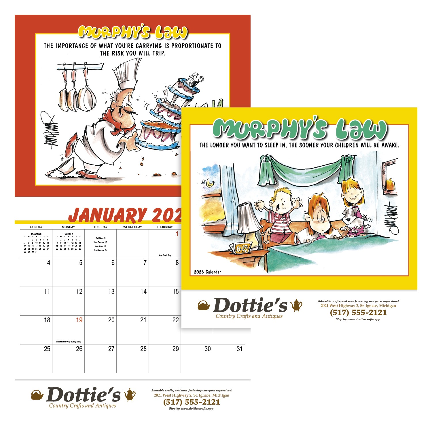 HotLine® Products Murphy's Law Appointment Calendar - Stapled 2
