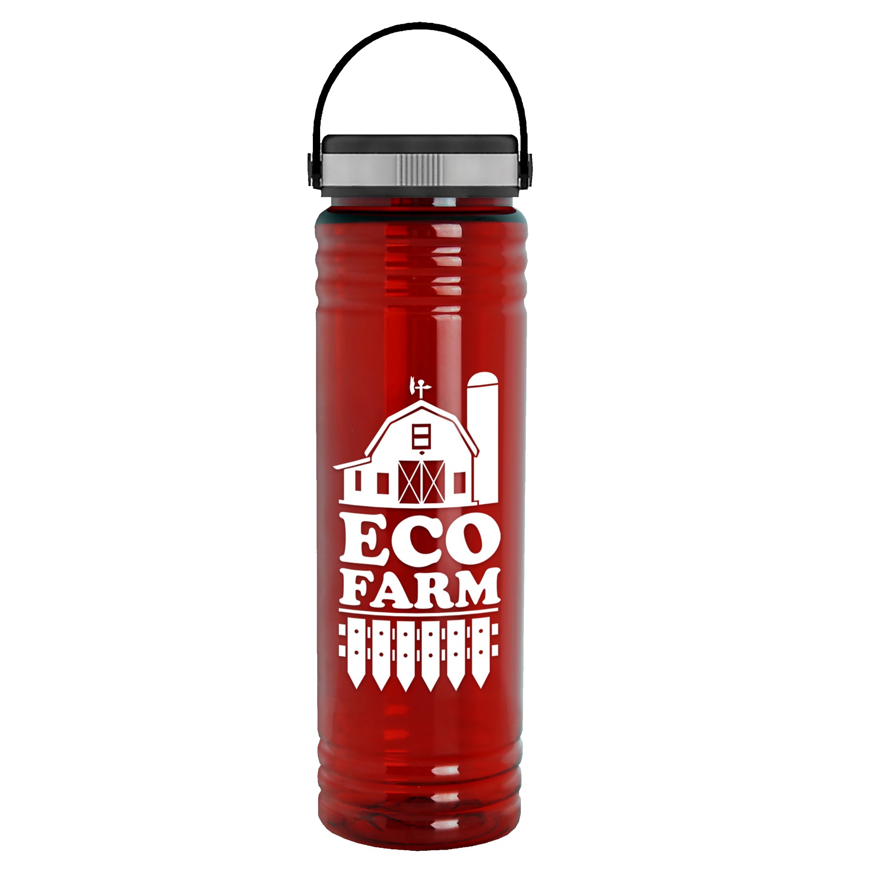 Garyline® Slim Fit RPET Bottle with Grip Lid - 24 oz. 2