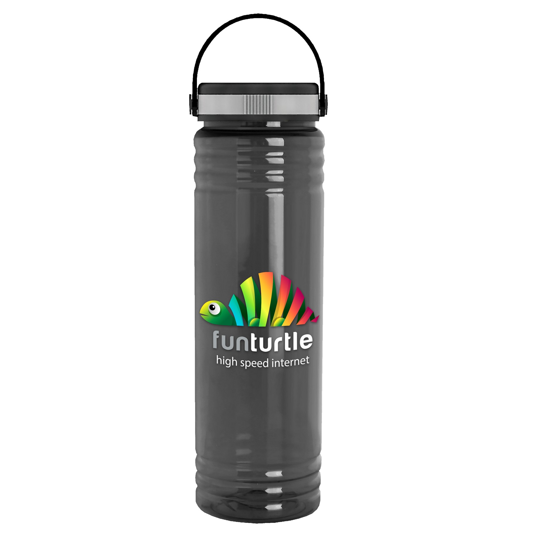 Garyline® Slim Fit RPET Bottle with Grip Lid - 24 oz. 2