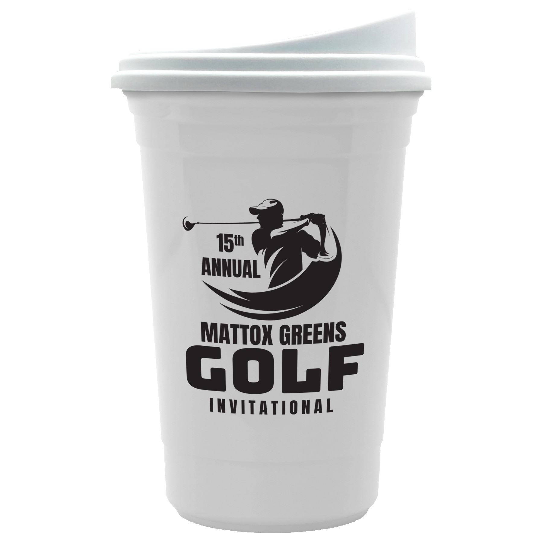 Garyline® Varsity Double-Wall Tumbler with Liner and Slider Lid - 16 oz. 2