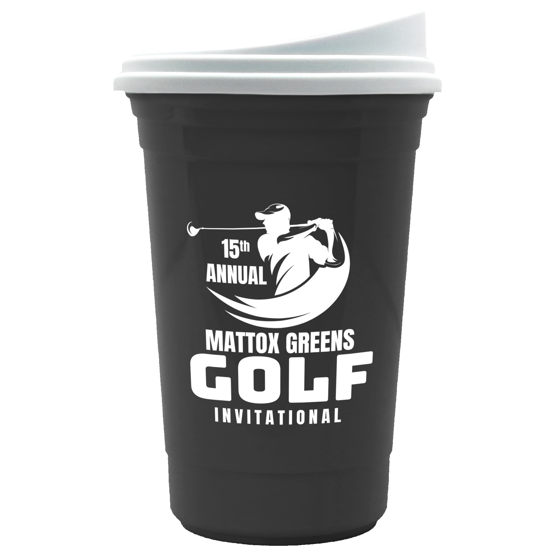 Garyline® Varsity Double-Wall Tumbler with Liner and Slider Lid - 16 oz. 2