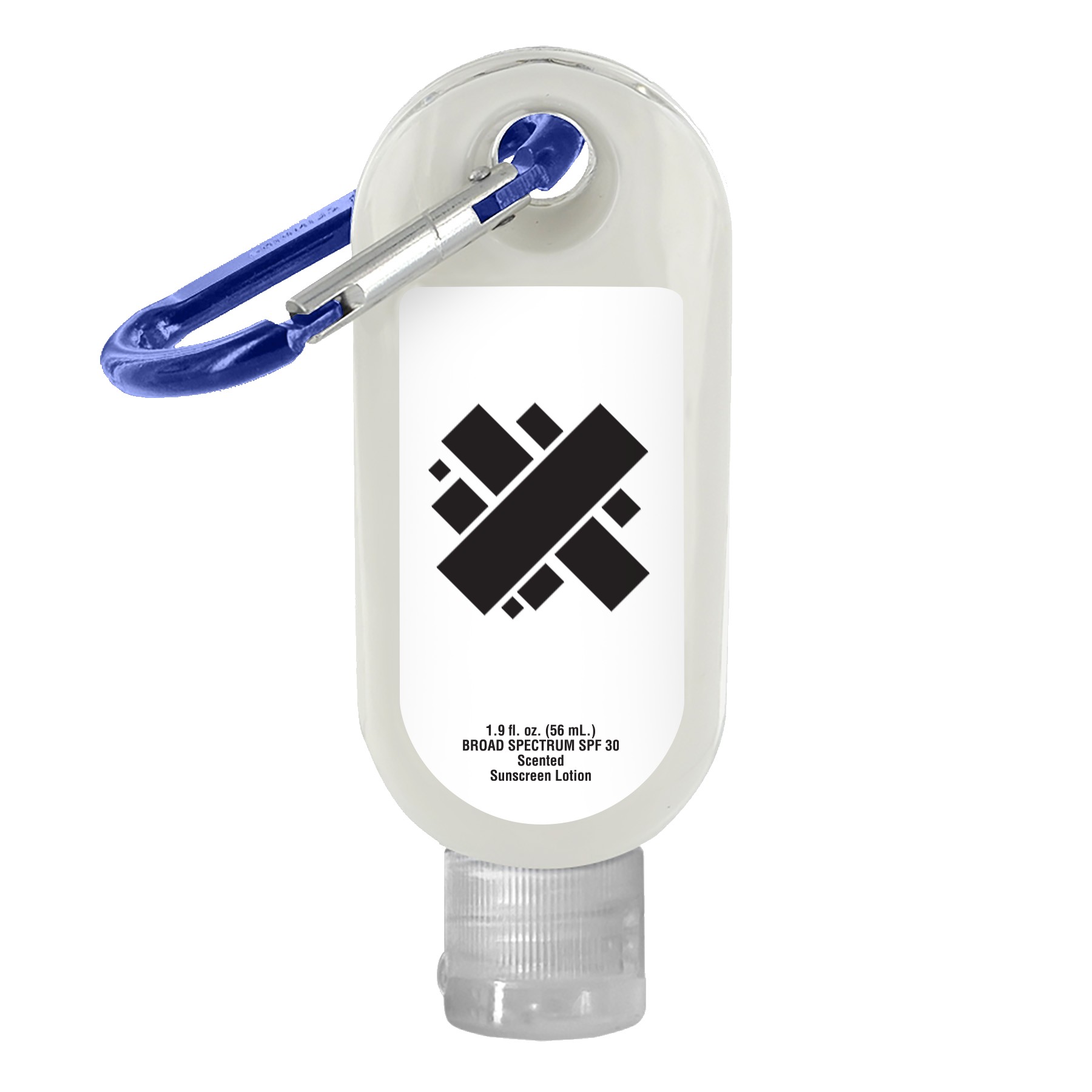 SPF-30 Sunscreen in Clear Bottle with Carabiner - 1.9 oz. 2