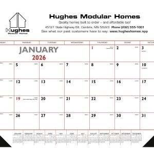 Triumph® Calendars Red & Black Desk Pad with Vinyl Corners 2 Triumph® Calendars Red & Black Desk Pad with Vinyl Corners 2