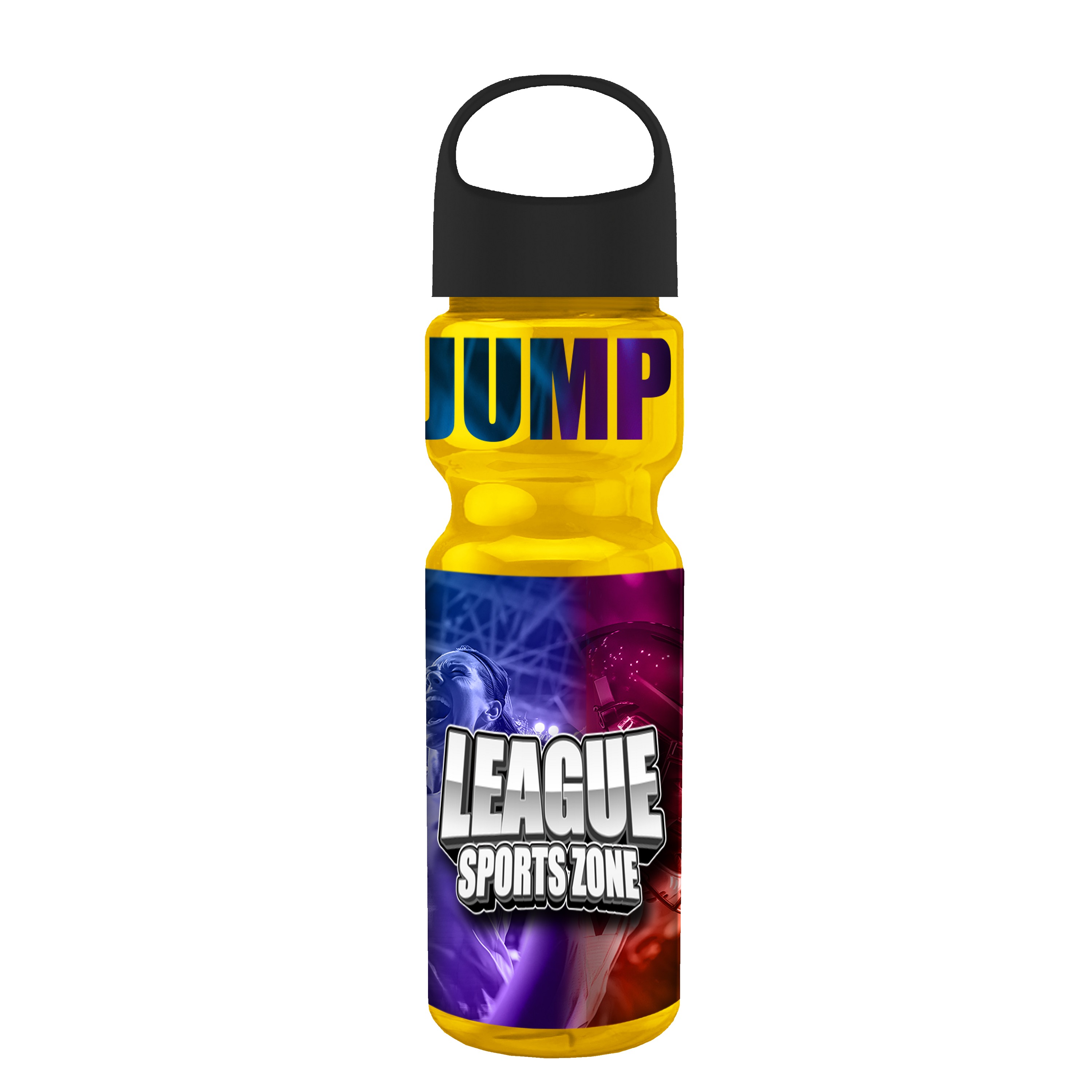 Garyline® Champ Bottle with Oval Crest Lid - 28 oz. 2