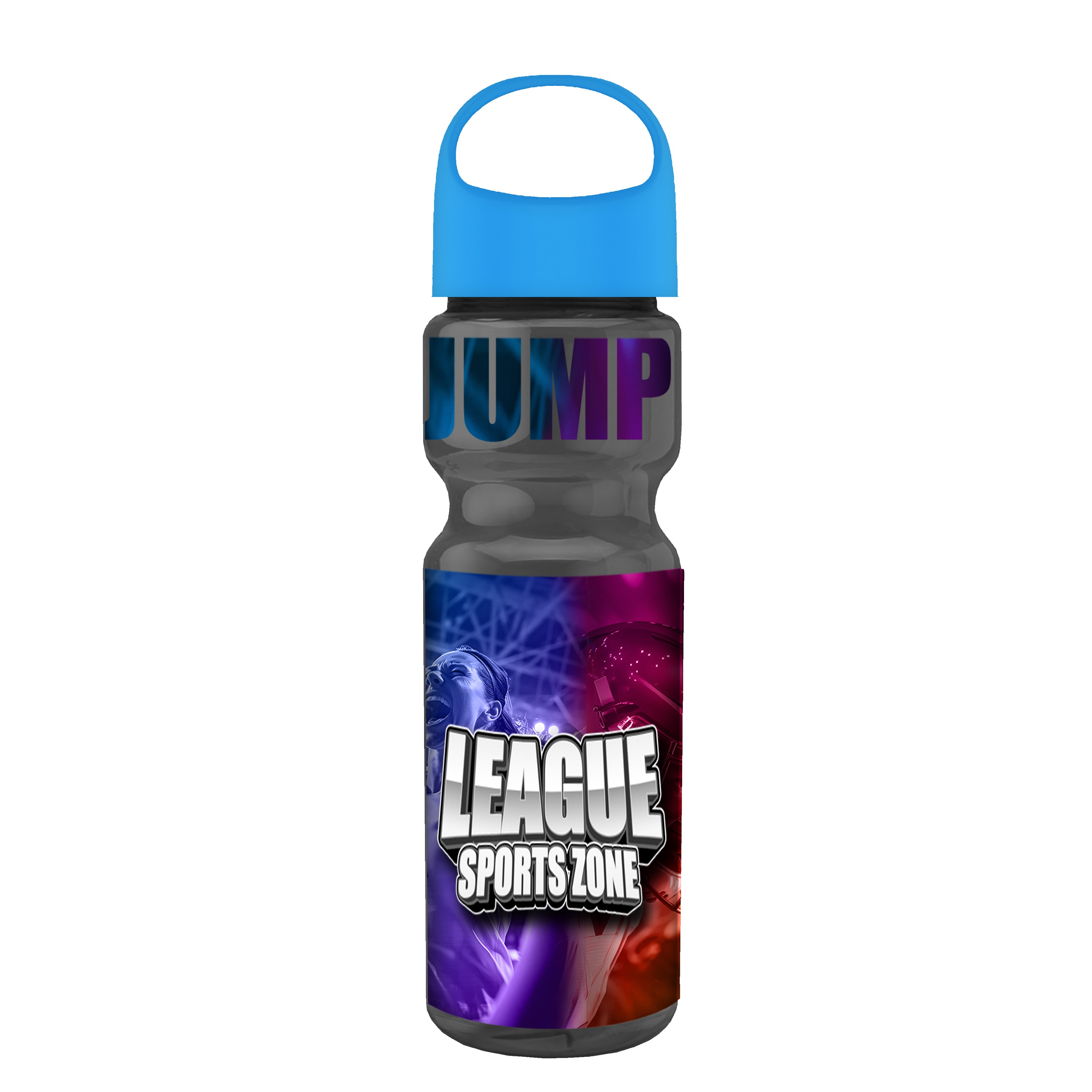 Garyline® Champ Bottle with Oval Crest Lid - 28 oz. 2