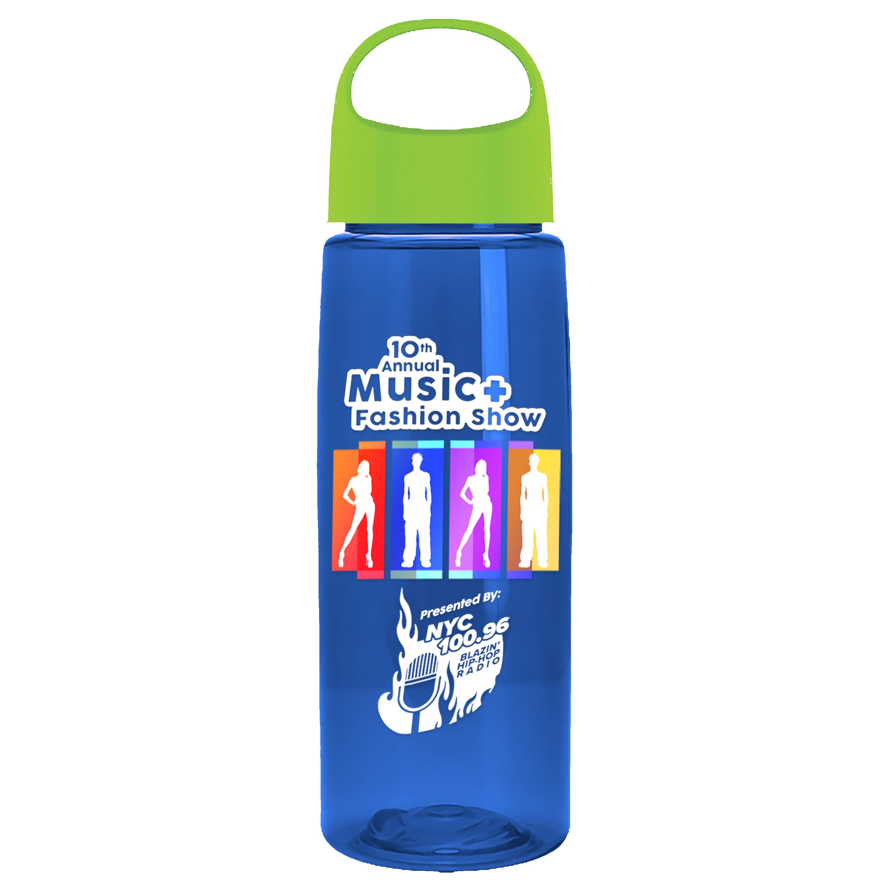 Garyline® Flair Tritan® Bottle with Oval Crest Lid - 26 oz. 2