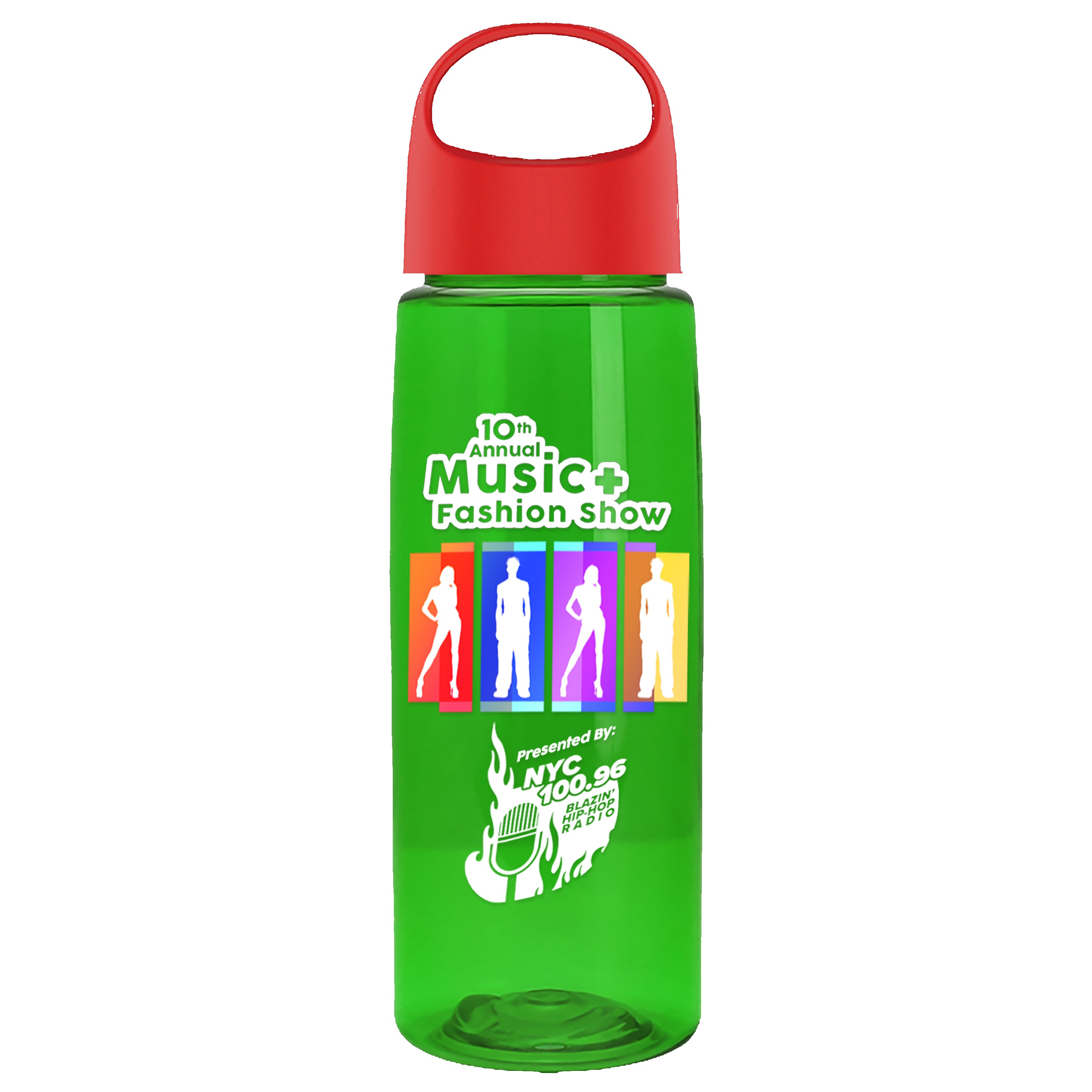 Garyline® Flair Tritan® Bottle with Oval Crest Lid - 26 oz. 2