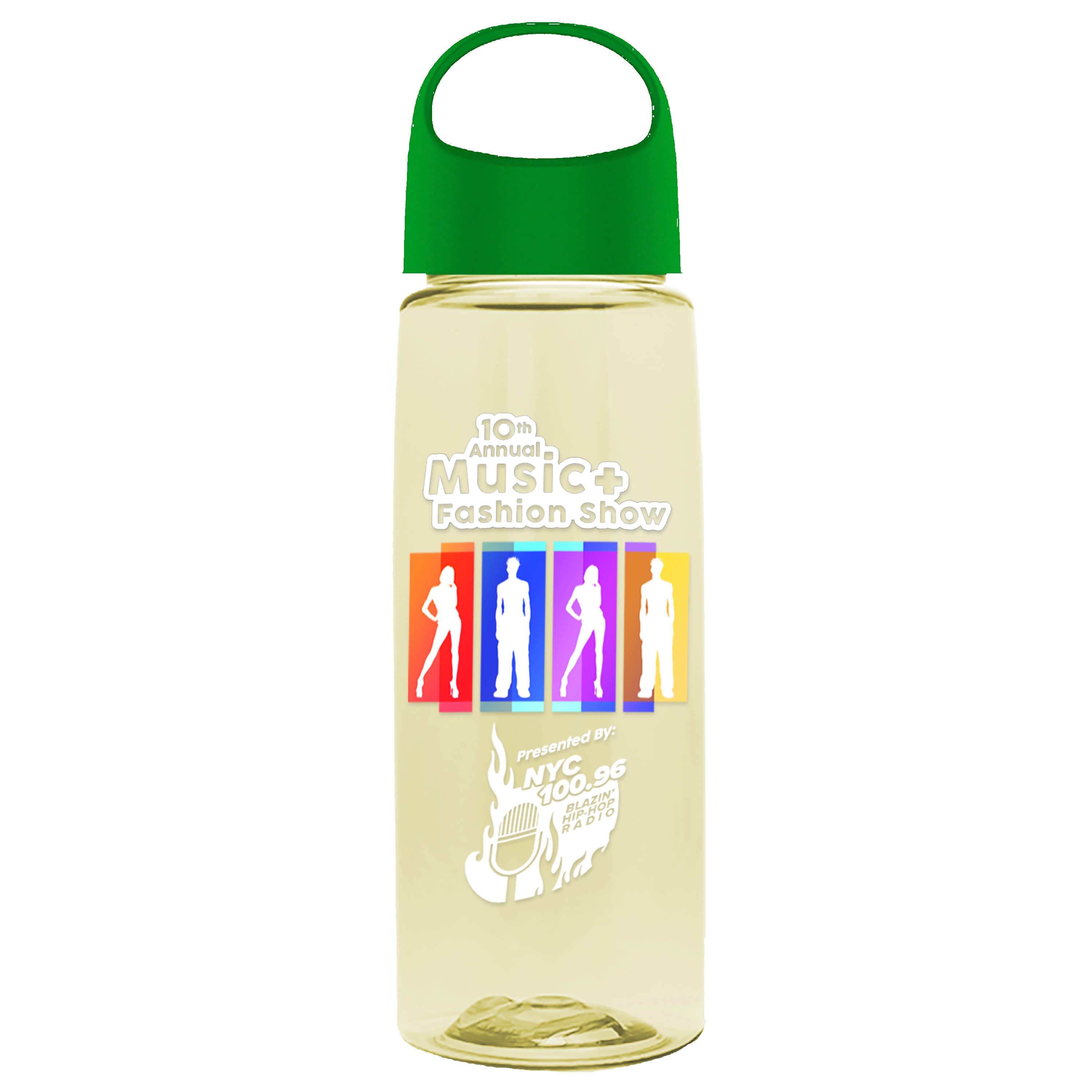 Garyline® Flair Tritan® Bottle with Oval Crest Lid - 26 oz. 2