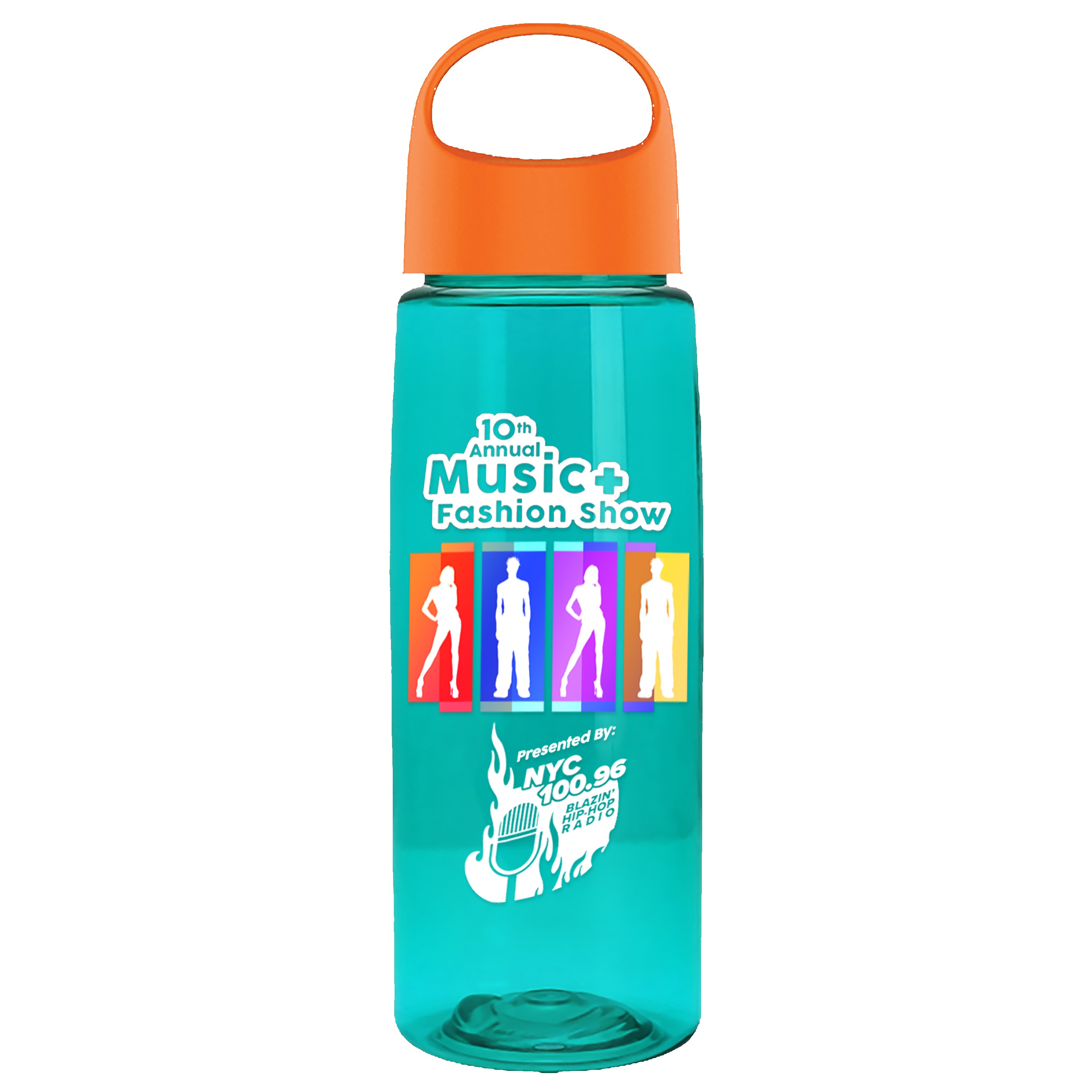 Garyline® Flair Tritan® Bottle with Oval Crest Lid - 26 oz. 2